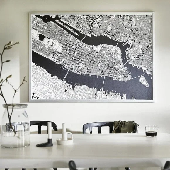 IKEA 絵画 New IKEA BJORKSTA Canal Grande Picture 78 ¾x55 